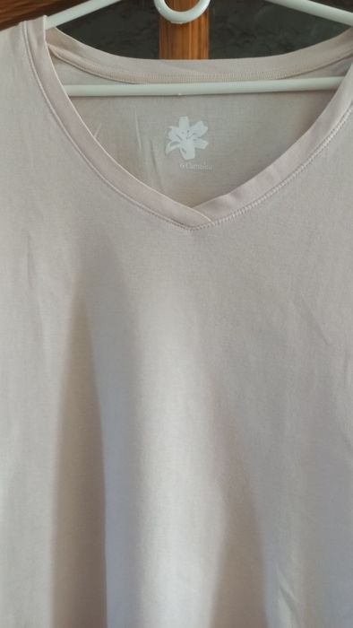 CAMAIEU koszulka/T-shirt pudrowy róż, roz. S