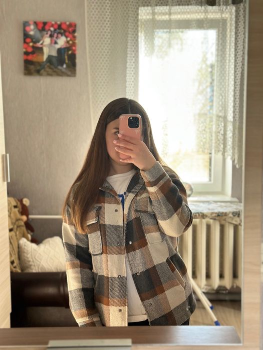 Продам рубашку в клітинку