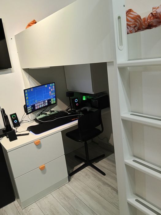 Sprzedam łóżko piętrowe z antresola z Ikea