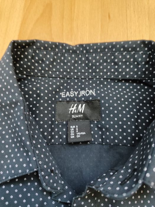 Koszula męska czarna S firmy H&M