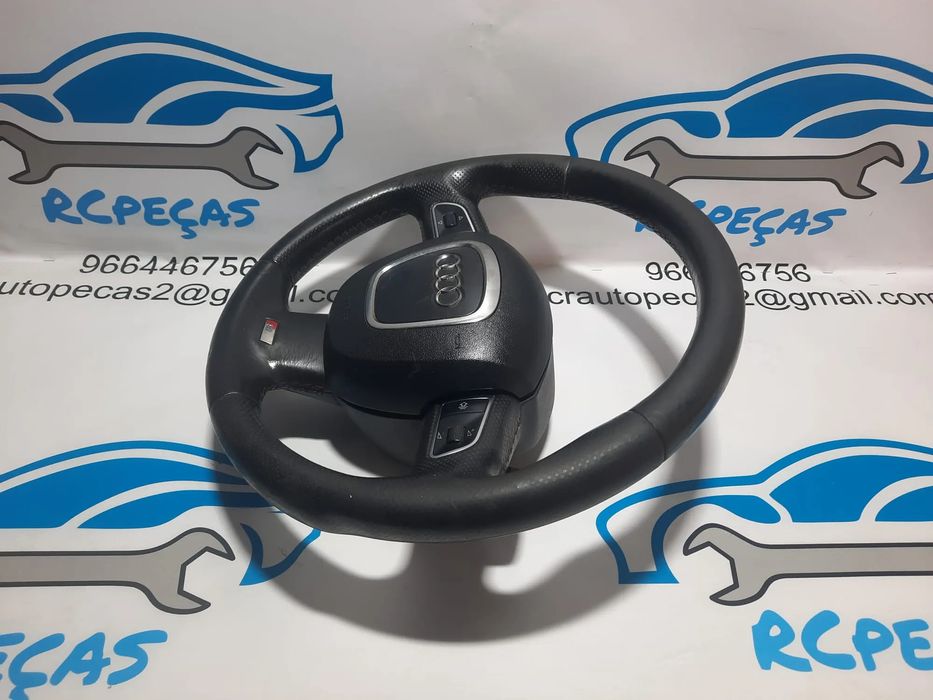 VOLANTE GUIADOR COMPLETO AUDI Q7 S LINE S-LINE MULTIFUNÇÕES AIRBAG