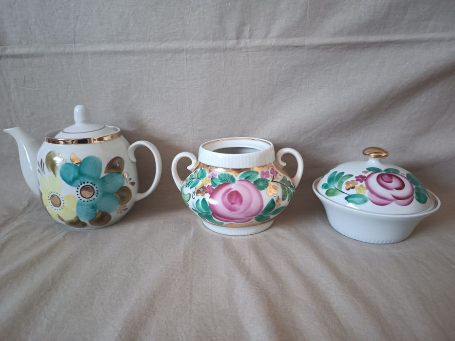 Чайные пары фарфоровые