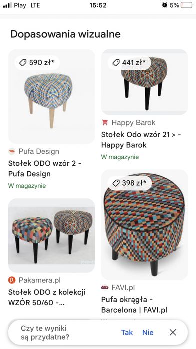 Stołek pufa krzesło art deco secesja boho etno pomocnik stolik gratis