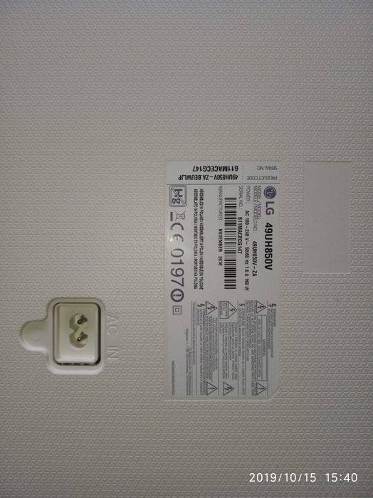 TV LG 49' Mod. 49UH850V-ZA Para peças