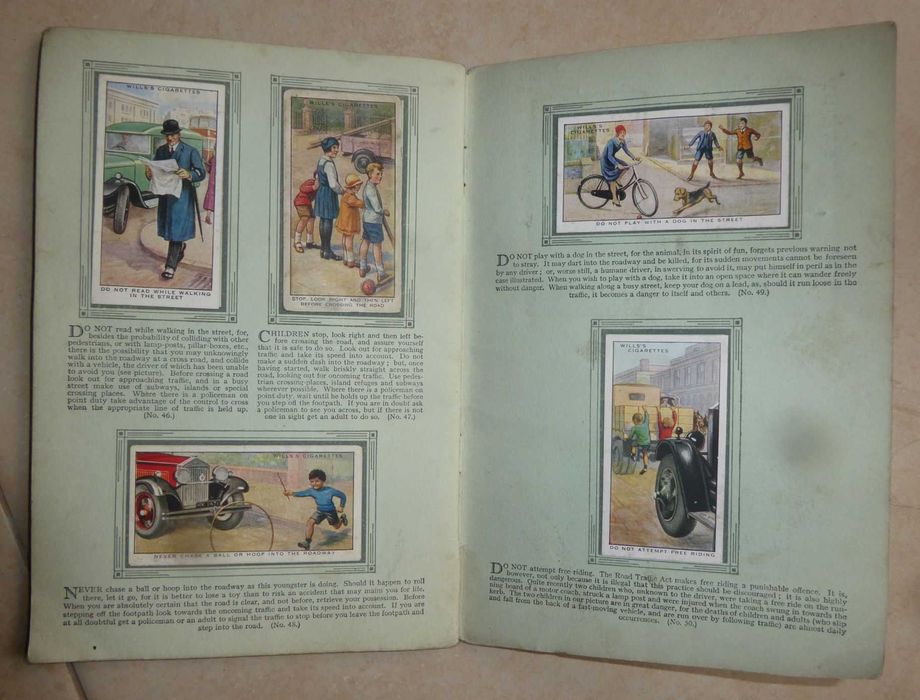 1934 cartões de tabaco "Safety First" colecção completa