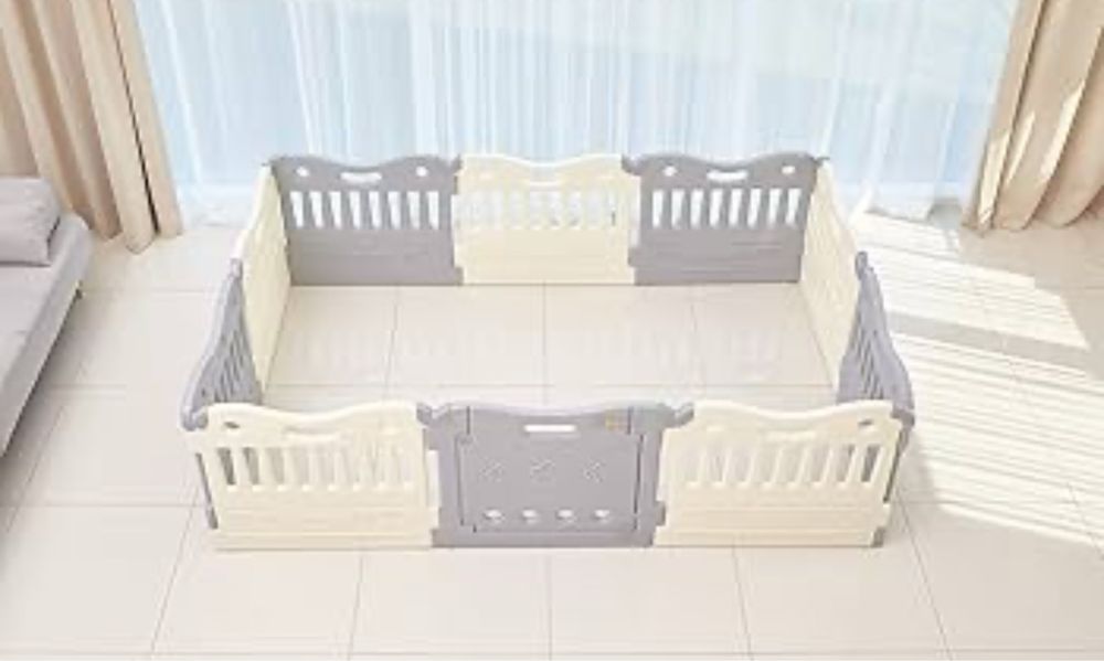 Baby Care by Dwinguler Playpen Melange Grey Ożarów Mazowiecki •