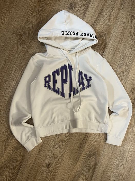 худи replay white