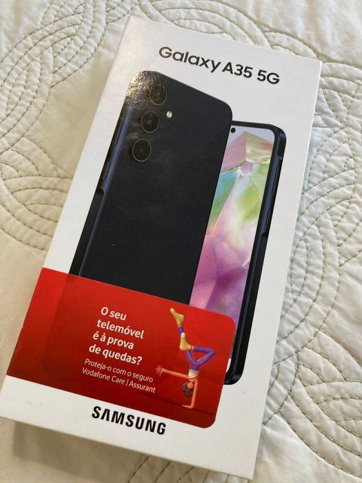 Galaxy A35 Azul escuro • 128 GB • Dual SIM físico, Novo, Nunca Usado.