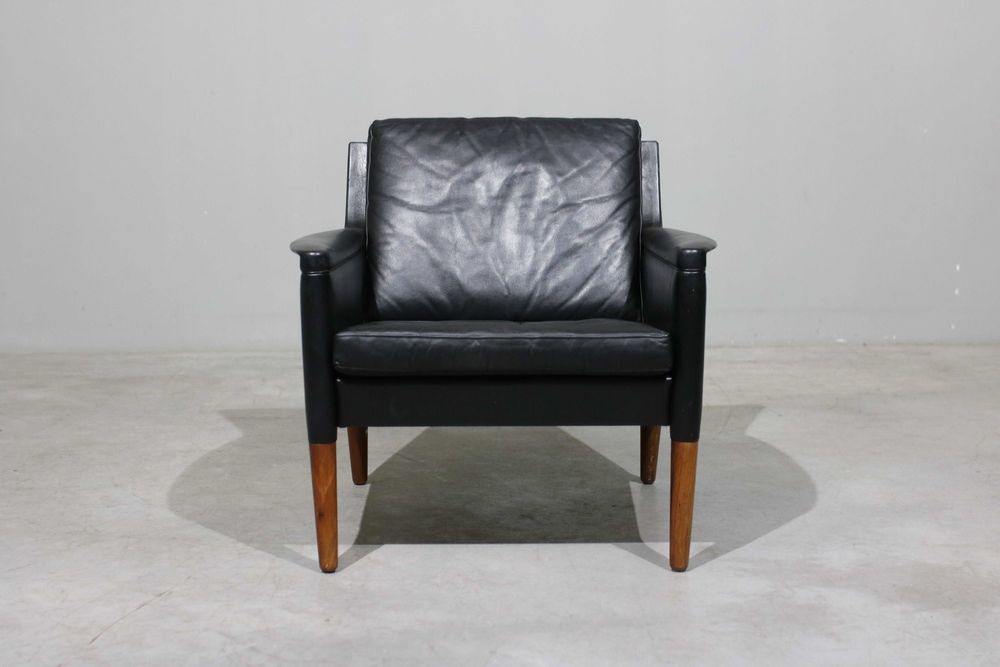 Conjunto de 3 sofás Kurt Ostervig em pau santo e couro | Mid Century