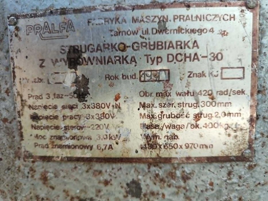 Imadło, grubosciówka 33cm, PRAFLA ,strugarka,wyrówniarka