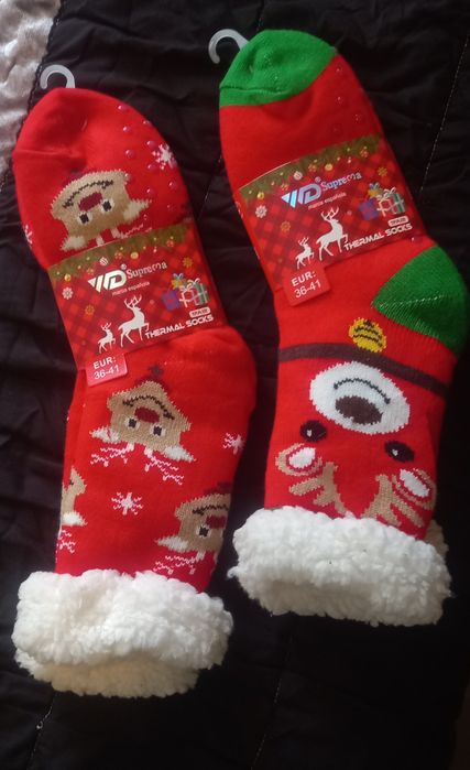 Novo Meias de Natal/Inverno Tamanho 36-41
