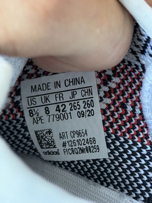 Adidas Yeezy Boost 350 V2 Zebra buty sneakersy biało czarne 42