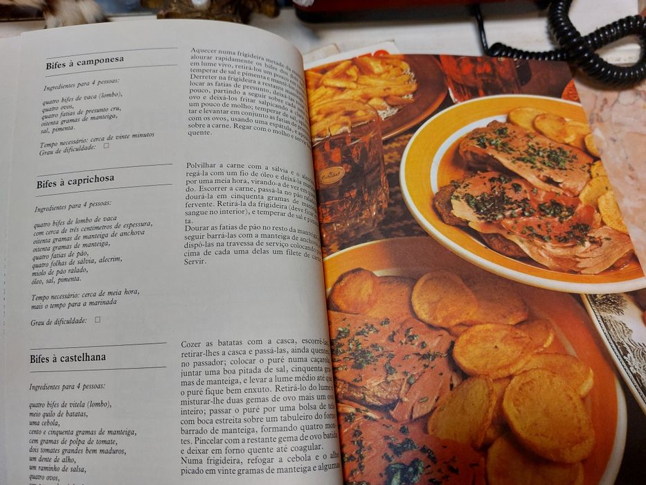 Conjunto de 8 livros de receitas "Os Trunfos da boa cozinha"  

V