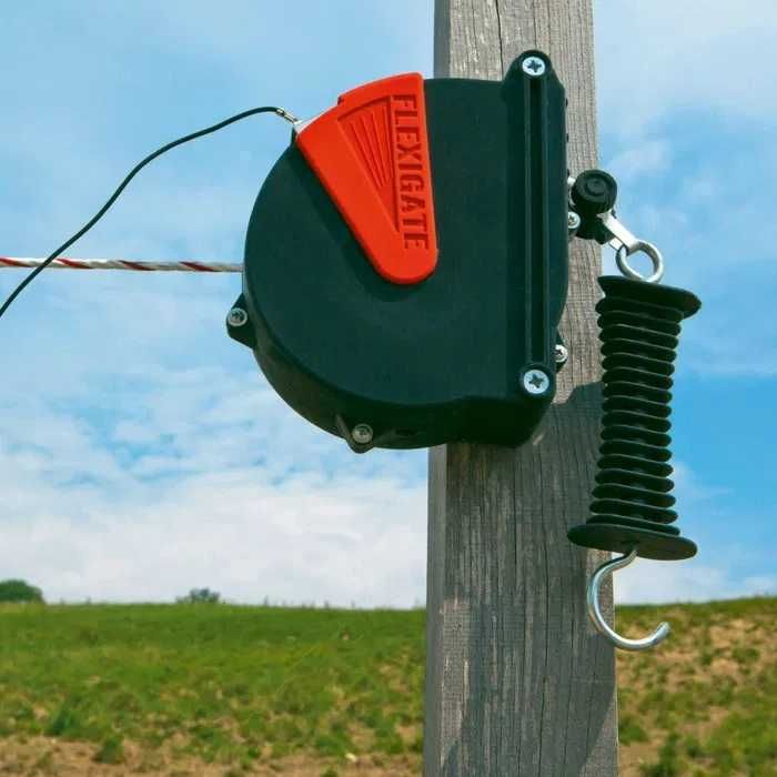 Zestaw bramowy do ogrodzeń elektrycznych Flexigate z linką, 7,5m x 6mm
