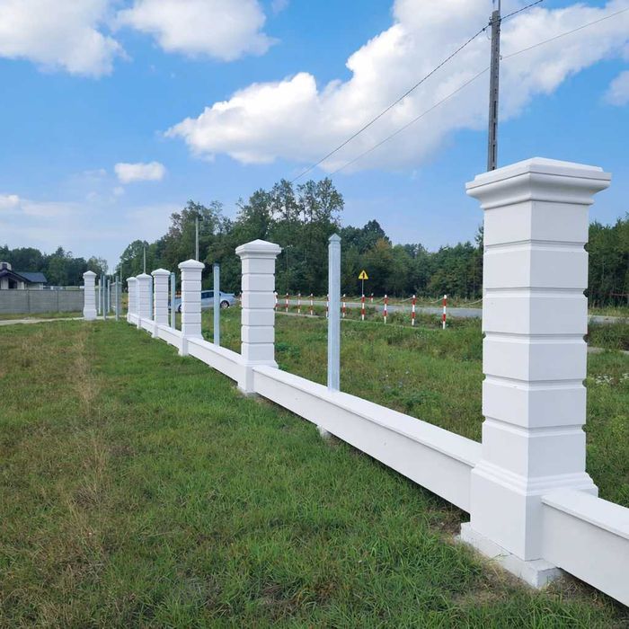 Piękne Stylowe Słupy Dworkowe, Pałacowe, Boniowane, Ogrodzenia Betonowe
