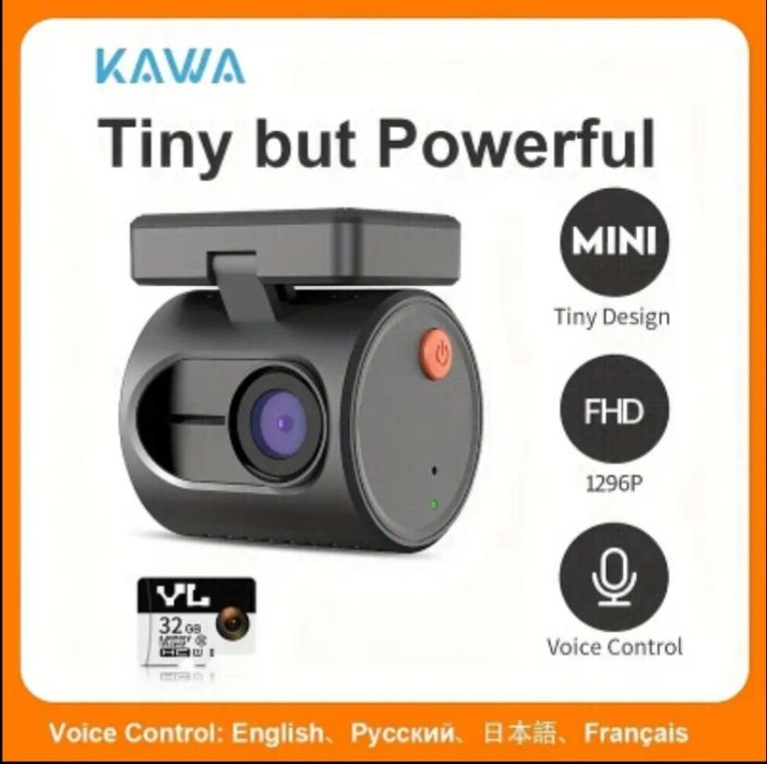 Відеореєстратор Kawa mini 3 + в подарунок  карта пам'яті Kodak 128gb