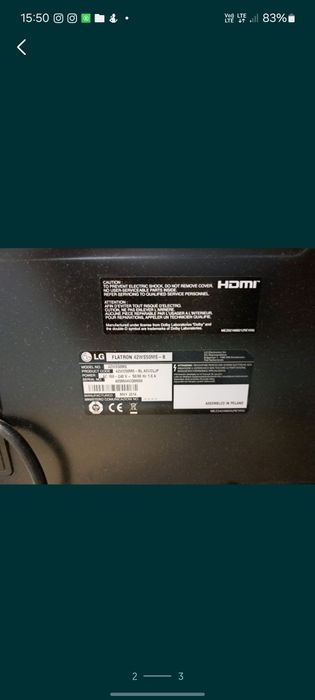 Monitor Techniczny LG FLATRON 42WS50MS-B