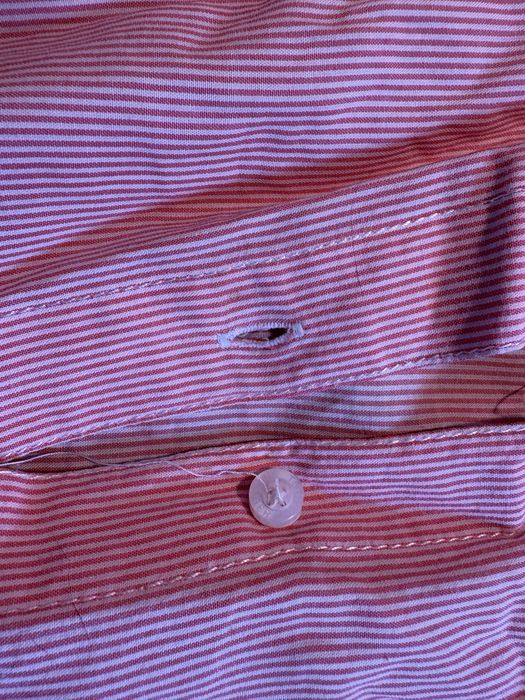 Camisa Tommy Hilfiger senhora riscas vernelha e branca