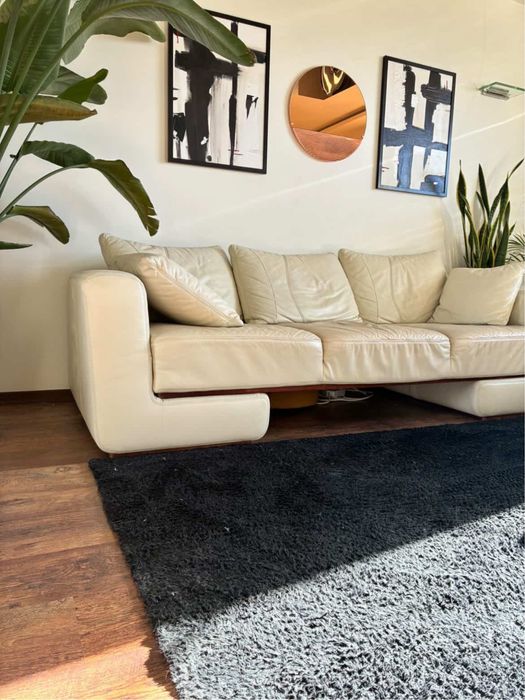 Kanapa / sofa / wypoczynek  ecru rozkładana