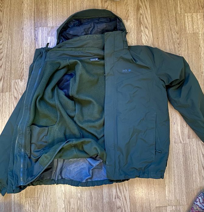 Куртка вітровка Jack  Wolfskin 2в1 +фліска
