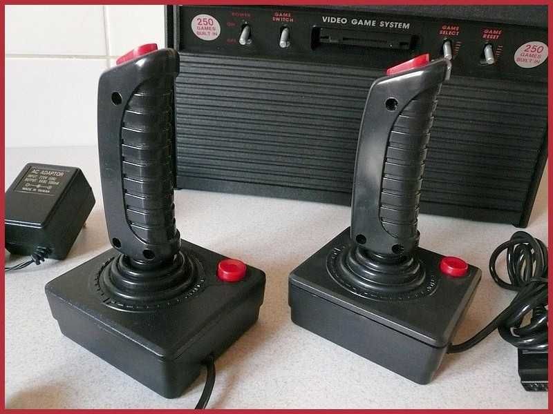 NOWA Konsola TV Game - Klon ATARI 2600, Wbudowane 250 Gier.