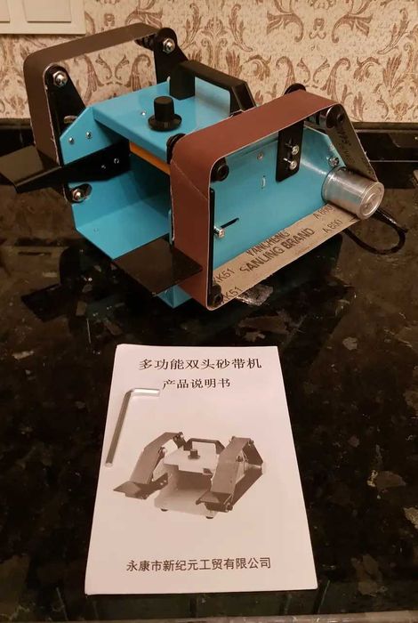 Гриндер 950W 220V Многофункциональный ленточный шлифовальный станок,