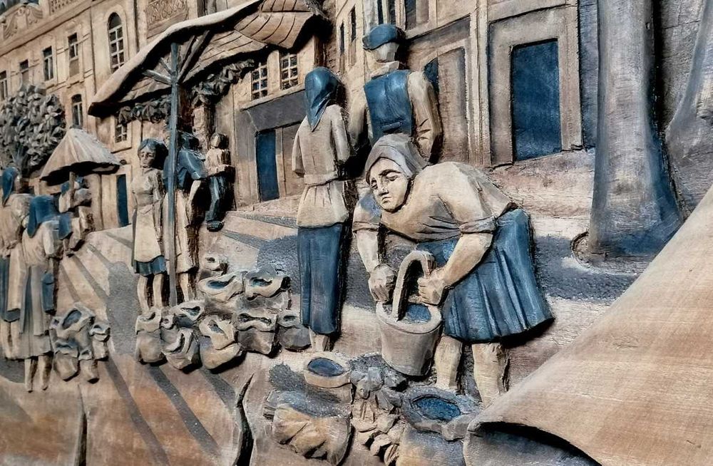 Praça Rodrigues Lobo - Leiria (Quadro em Madeira)