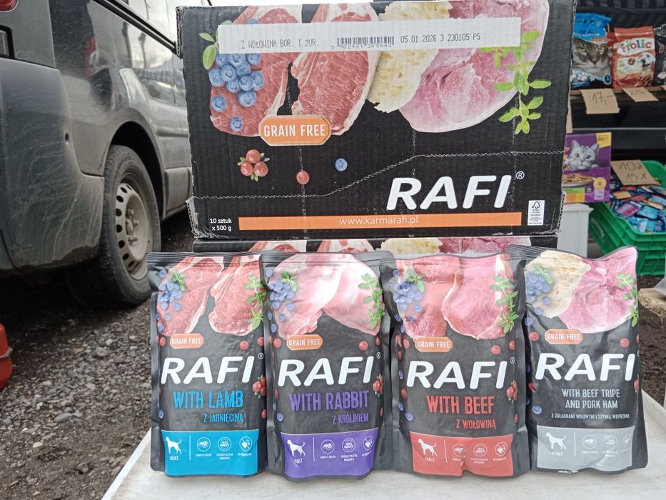 Karma saszetki Rafi 20x500g mix