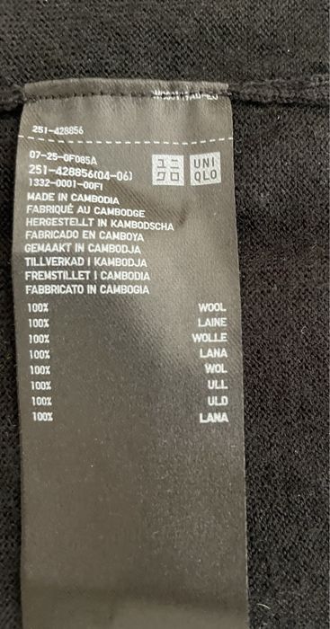 Wełniany sweter Uniqlo