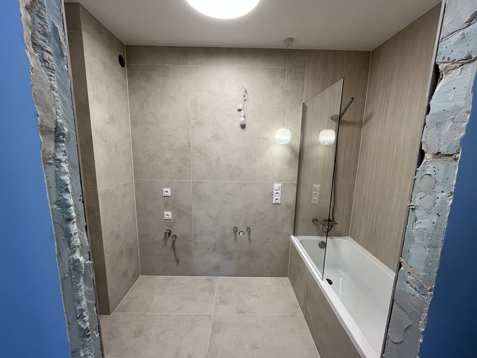 Wykończenia wnętrz  łazienki l Ocieplenie Celulozą | Malowanie Gładzie