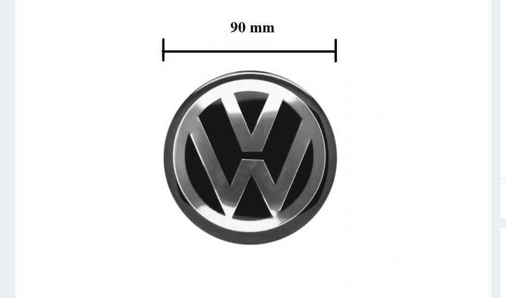 Naklejka/emblemat ALUMINIUM VW 90 MM 4 SZTUKI!