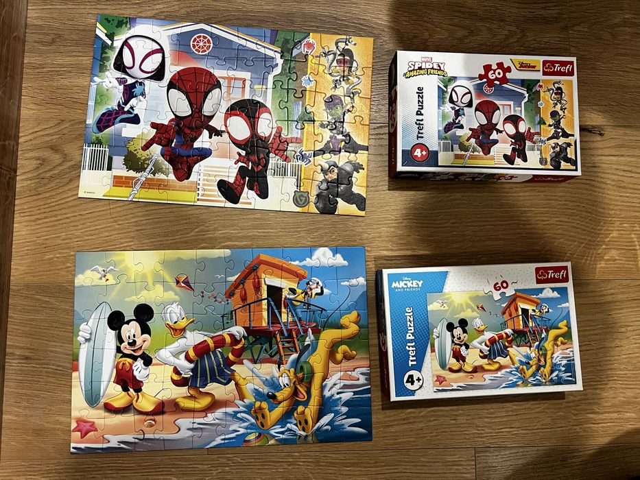 Zestaw puzzli dla dzieci 4+