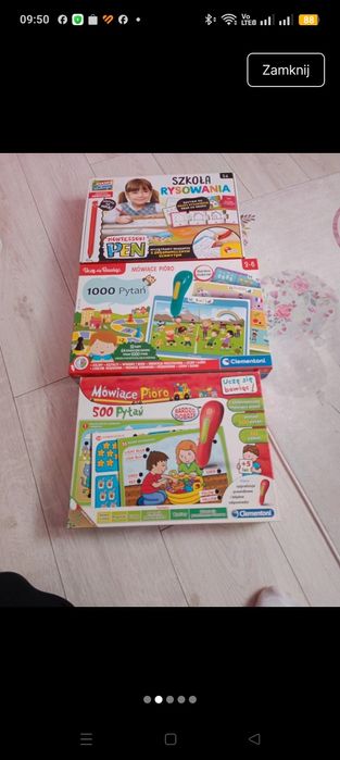 Mówiące pióro Clementoni 3 sztuki