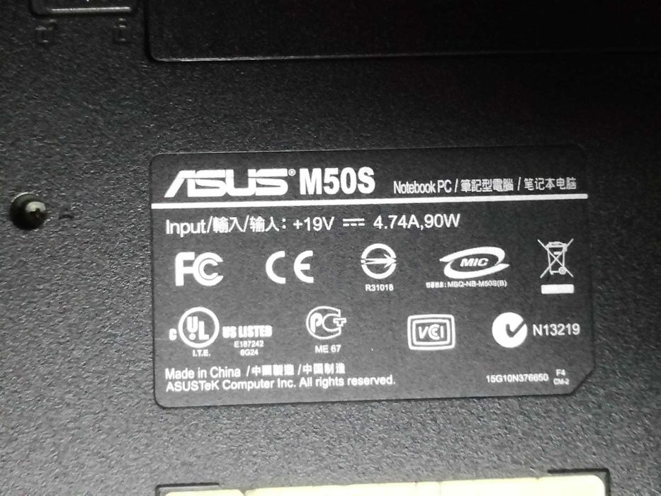 Portátil PC Asus M50S