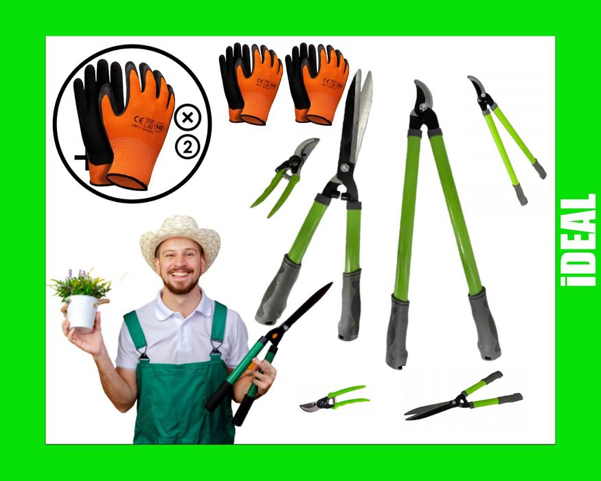 Zestaw 6w1 duży zestaw xxl mocne NOŻYCE + SEKATORY + GRATIS