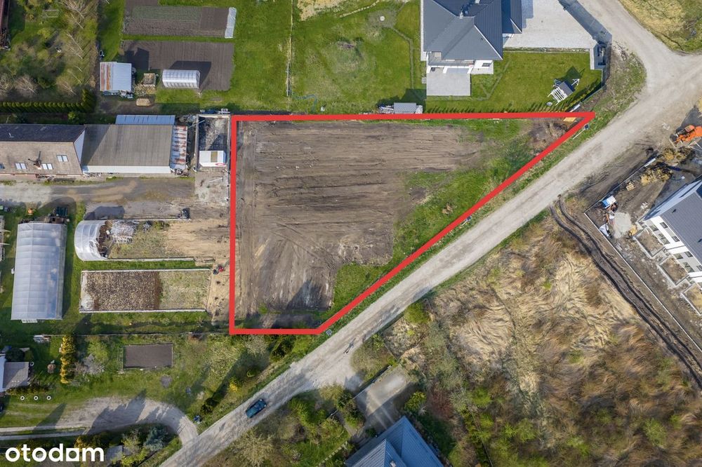 Na sprzedaż wyjątkowa działka budowlana o powierzchni 1349 m²-Iwiny