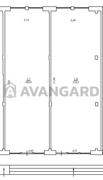 Оренда приміщення 225м2 (106м2+118м2). ЖК 'Комфорт-парк'