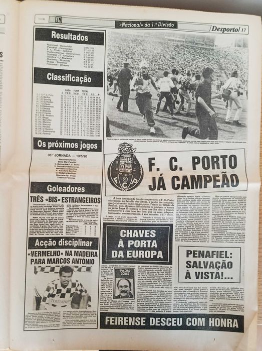 F.C.Porto - Campeão Nacional 1989-1990 - edição JN