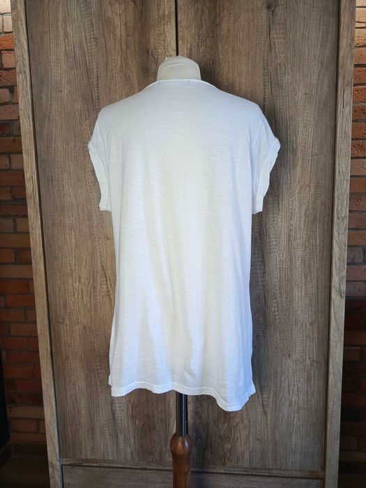 T-shirt Coster Copenhagen biały z nadrukiem 100% bawełna L basic