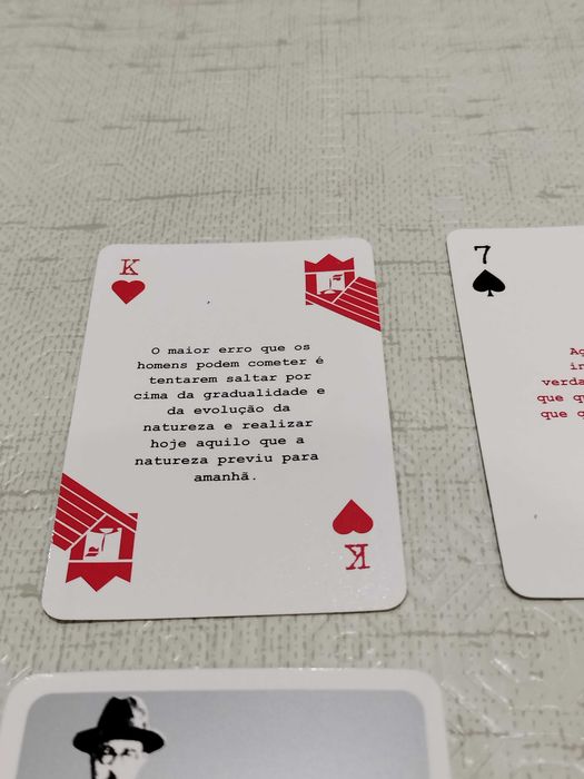 Baralho de cartas Fernando Pessoa