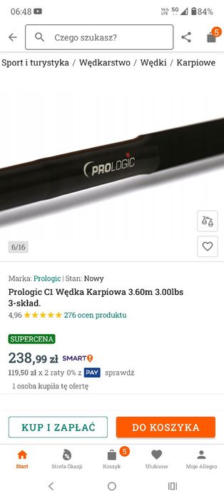 2 wędki karpiowe 3 składowe Prologic C-1