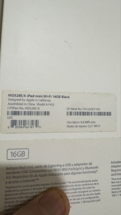 iPad mini 1 Wi-Fi 16GB Black | Полный комплект