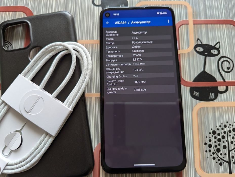 Google Pixel 4a5G  Just Black 6-128Gb/ 2-Sim/Neverlock/NFC/237 циклів