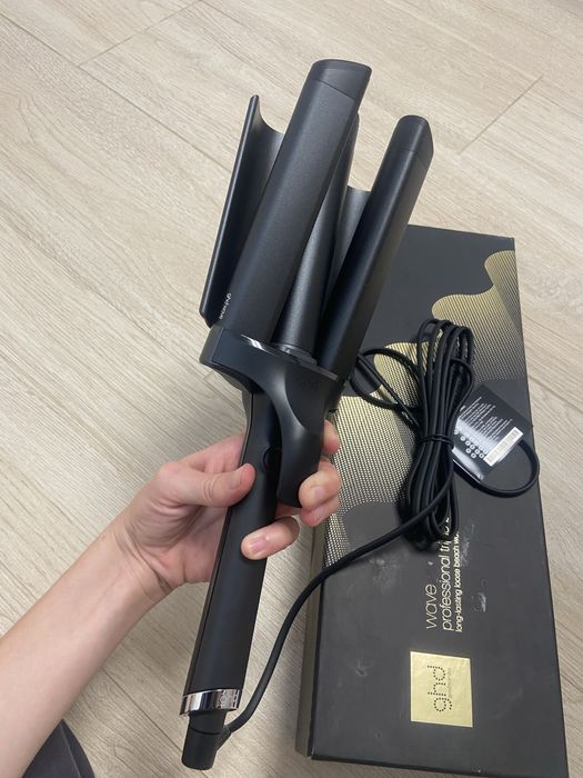 Потрійна професійна плойка triple barrel waver