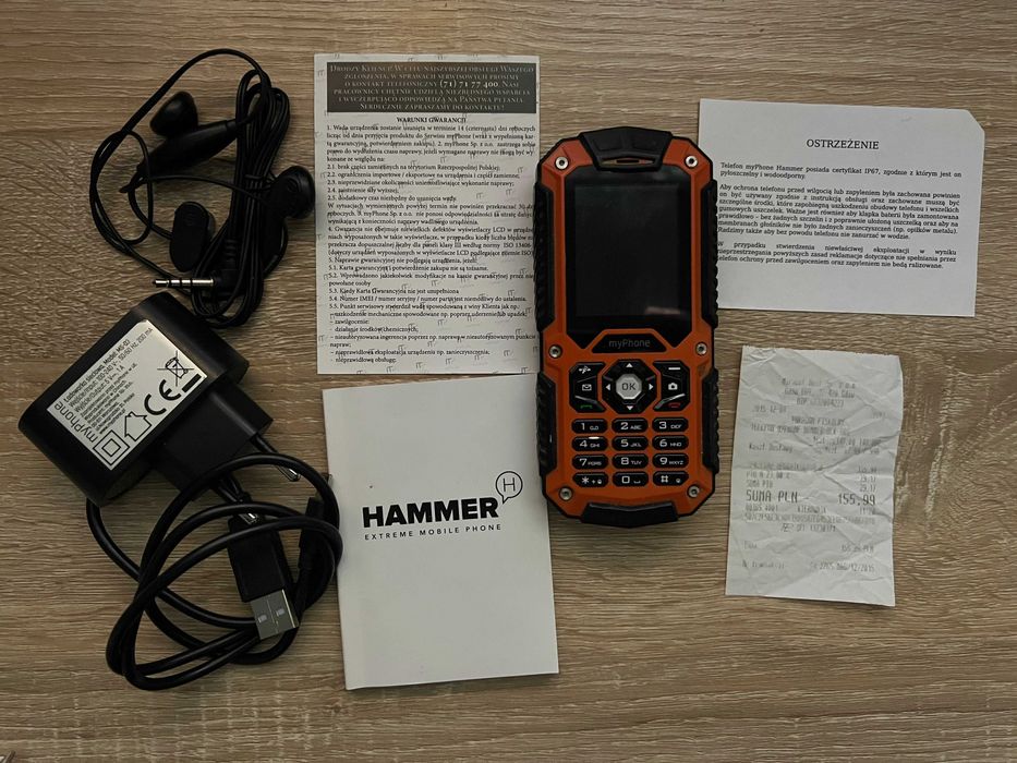 Telefon myPhone Hammer Pomarańczowy Orange