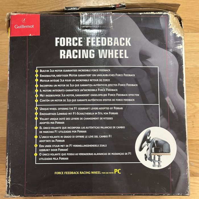 Guillemot/ Ferrari Force Feedback Racing Wheel  (c/ Pedais)