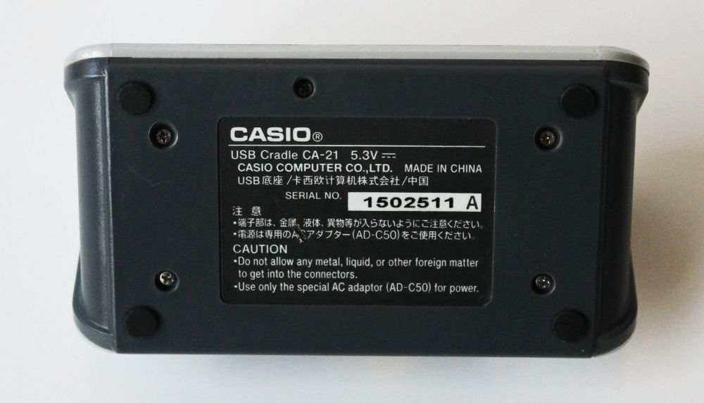 Bases USB / Dockstation máquinas fotográficas CASIO USB CA-21