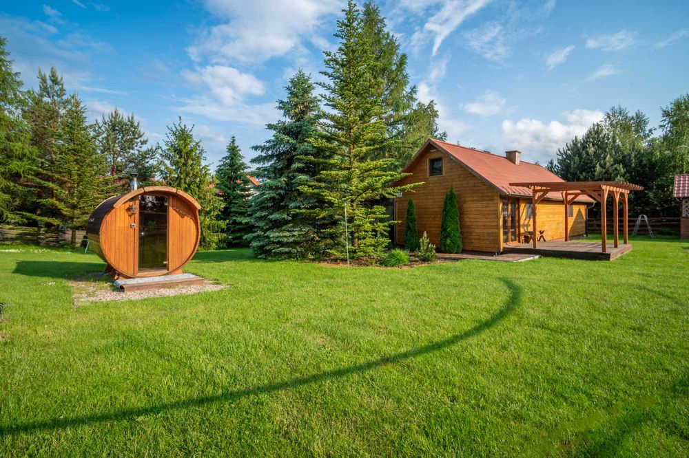 Domek Mazury2 bania sauna kawalerski panieński quady paintball