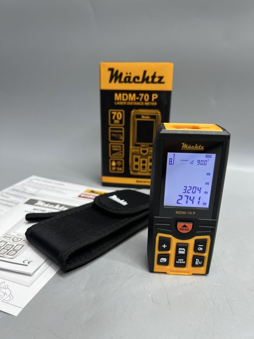 Лазерный дальномер Рулетка с угломером Machtz MDM-70P До 70 метров