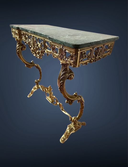 Антикварна пристінна бронзова консоль бронзовий столик стіл бронза